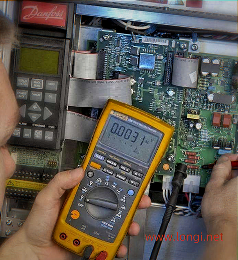 Danfoss VFD VLT2800 (VLT2900) fault err7 and err5 repair process longi