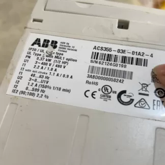 ACS355-03E-01A2-4 0.37KW ABB Frequency Converter, Original Demolished, Quality Assured