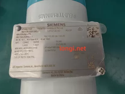 Siemens SITRANS P320 Pressure Transmitter 7MF0320-1LE01-5AF2-Z | HART | 4-20mA | Display | IP66 - Image 3