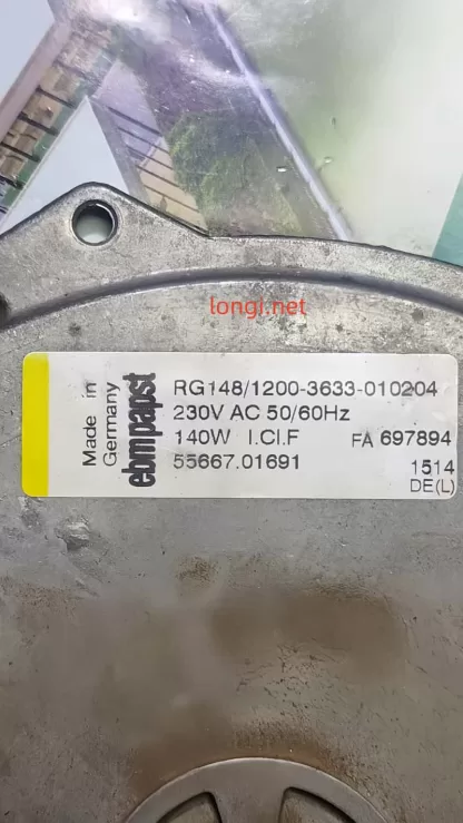 ebm-papst RG148/1200-3633 EC Centrifugal Fan 230V 140W Used Industrial Blower (Made in Germany) - Image 7
