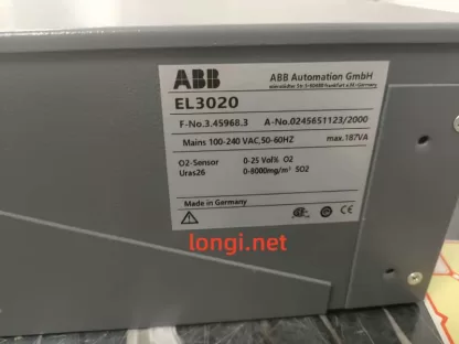 ABB EL3020 Gas Analyzer – Used Unit for O₂ / SO₂ Measurement with Uras26 Sensor & LCD Display - Image 4
