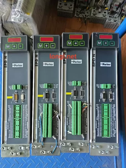 Parker SPD5NS Digital Servo Drive (SP21090102), 3-Phase 200–480V Input, 5A Output, With Cooling Fans, Good Condition