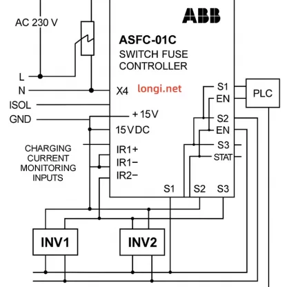 ABB ASFC-01C Switch Fuse Controller，Used - Image 2