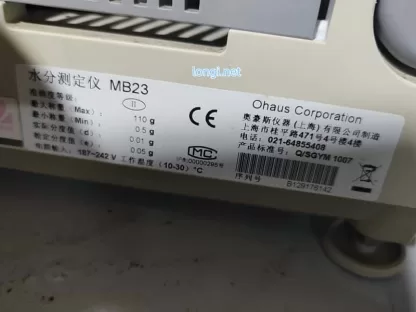 Ohaus MB23 Moisture Analyzer Laboratory Moisture Determination Balance - Image 3