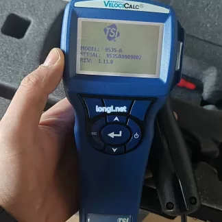 TSI 9535-A VelociCalc Hot-Wire Anemometer | Air Velocity, Flow, and Temperature Meter | Complete Set with Original Probe & Case