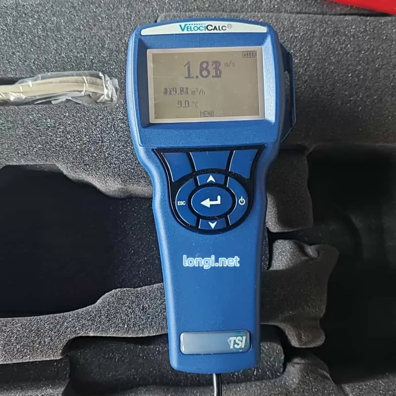 TSI 9535-A VelociCalc Hot-Wire Anemometer | Air Velocity, Flow, and Temperature Meter | Complete Set with Original Probe & Case - Image 7
