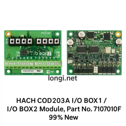 HACH COD203A I/O BOX1 / I/O BOX2 Module, Part No. 7107010F, 99% New