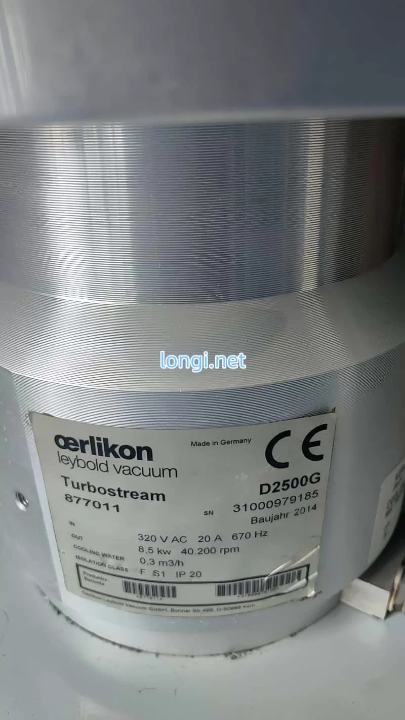 Oerlikon Leybold Vacuum Turbostream D2500G 877011 Turbomolecular Pump for CO₂ Laser Cutting Machine - Image 3