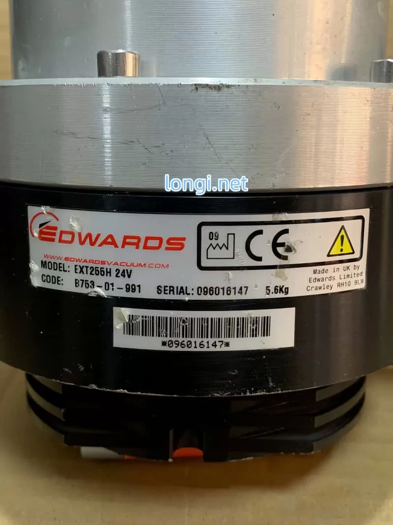 Edwards EXT255H Turbomolecular Pump with EXDC80 Controller and Thermo 275071 Vacuum Gauge – Used