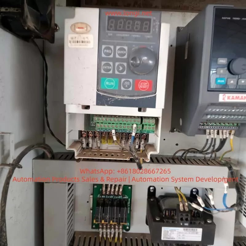 Front panel of E200 VFD