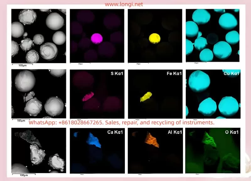 EDS analysis patterns