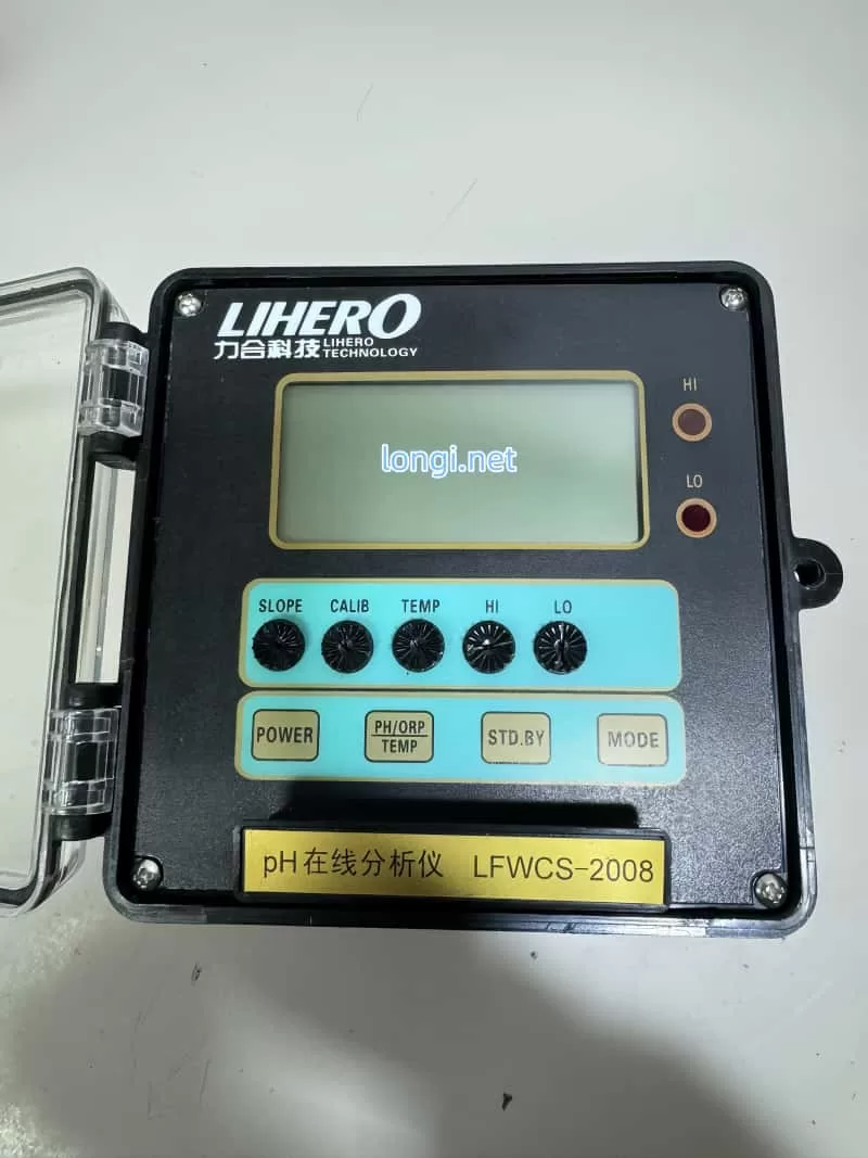 LIHERO LFWCS-2008 pH ORP Analyzer front view industrial controller