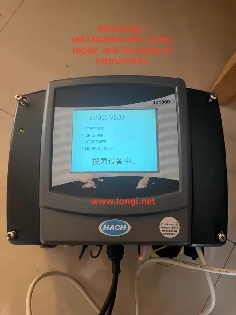 HACH SC1000 controller front panel and touchscreen interface