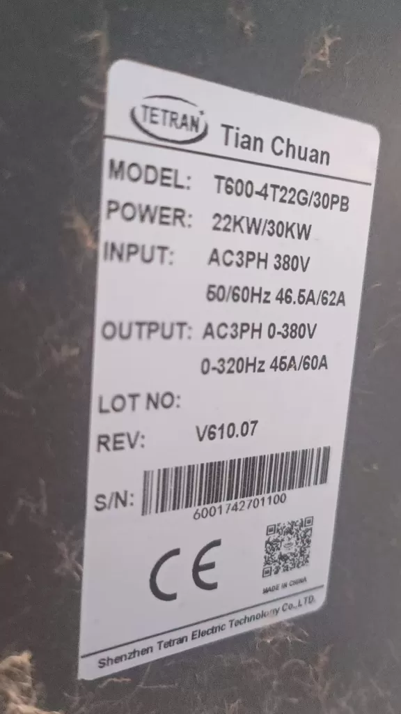 T600-4T22G/30 PB TETRAN INVERTER