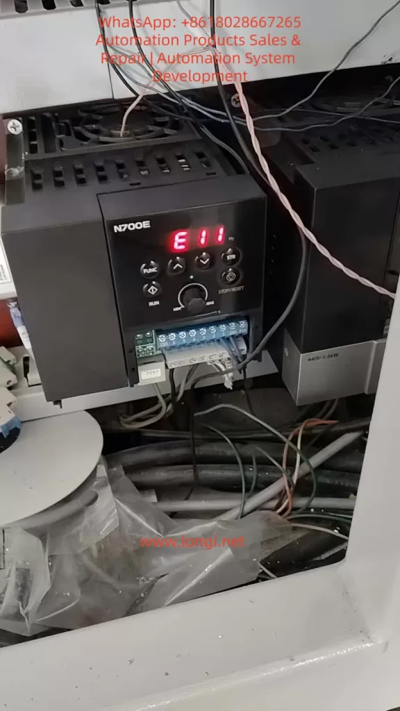 E11 fault of N700E Inverter