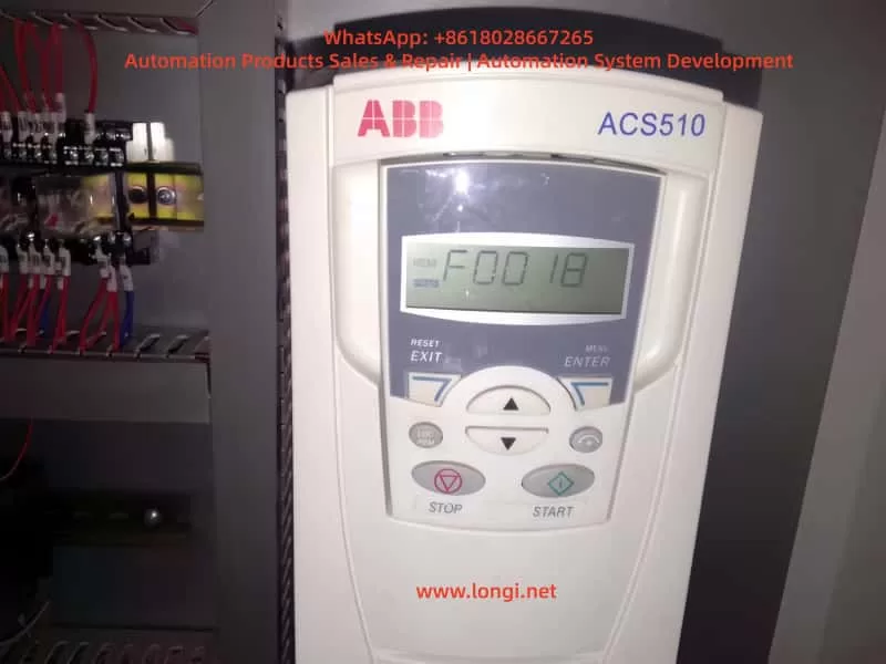 F0018 fault of ACS510 Inverter
