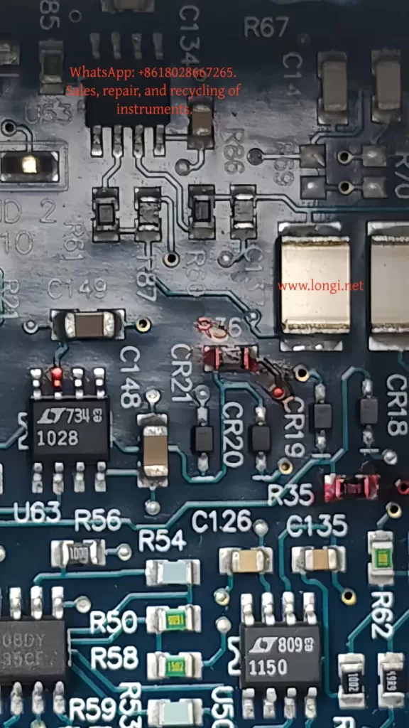 Internal circuit board of Lake Shore gaussmeter