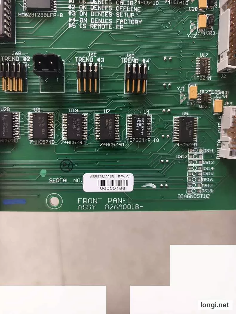 ABB 826A001B-1 Chromatograph Circuit Board product photo