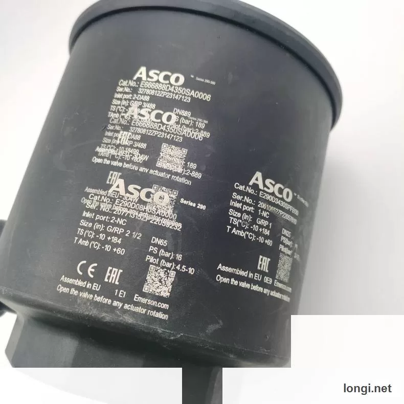 ASCO E666888D4350SA0006 DN889 Angle Seat Valve product photo