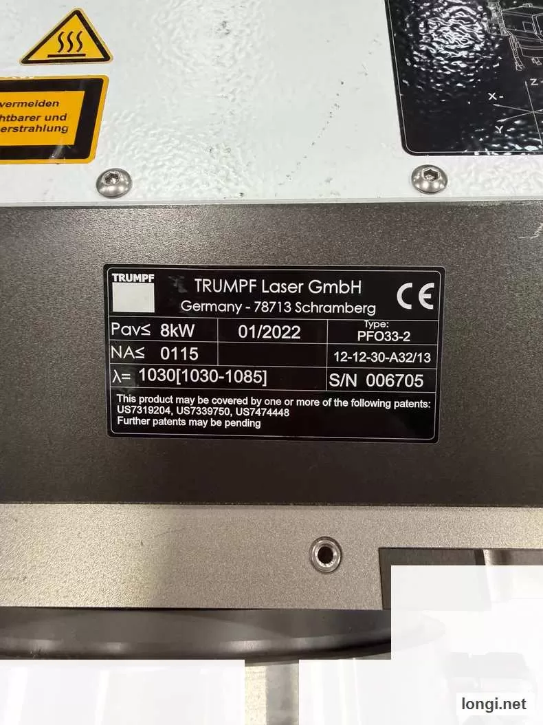 TRUMPF PFO33-2 8kW Galvo Welding Head product photo