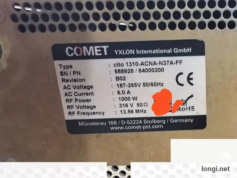COMET Cifo1310 13.56mhz 1000w product photo
