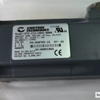 Control Techniques NTE-212-CBNS-0000 Servo Motor 0.7 kW product photo