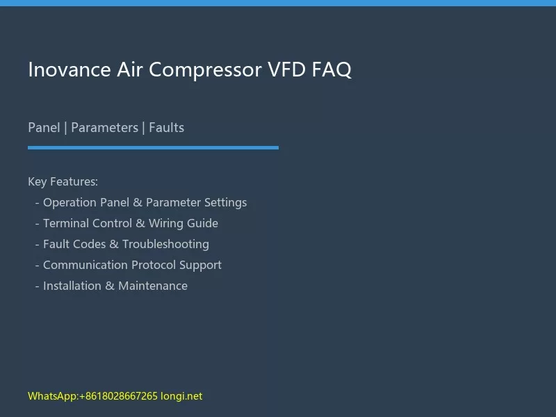 Inovance Air Compressor VFD