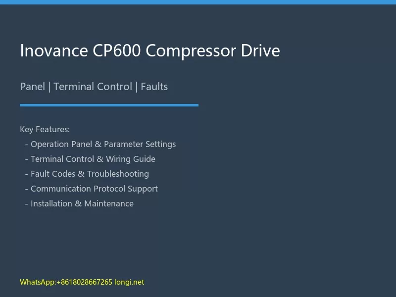 Inovance CP600 Compressor Drive