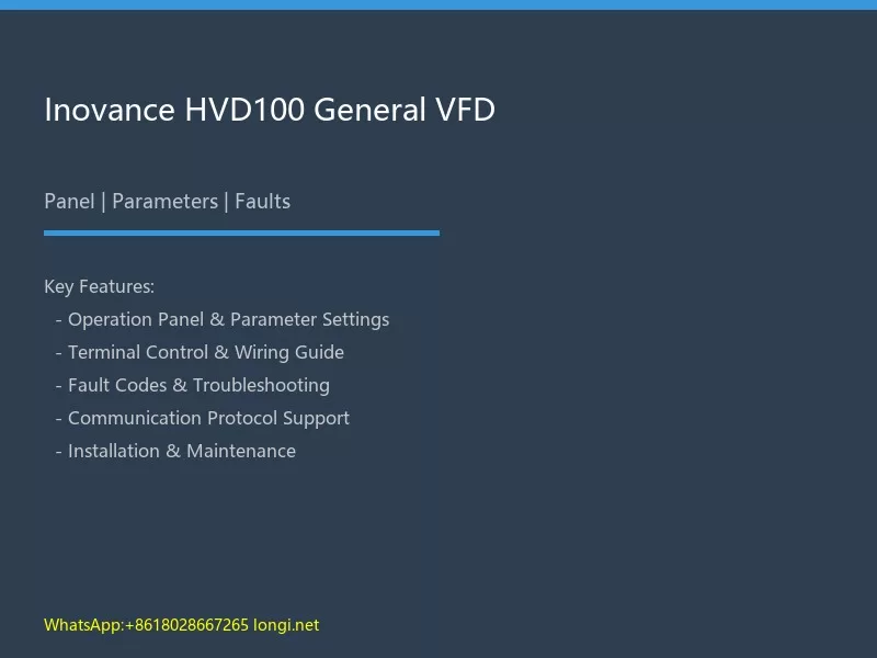Inovance HVD100 VFD