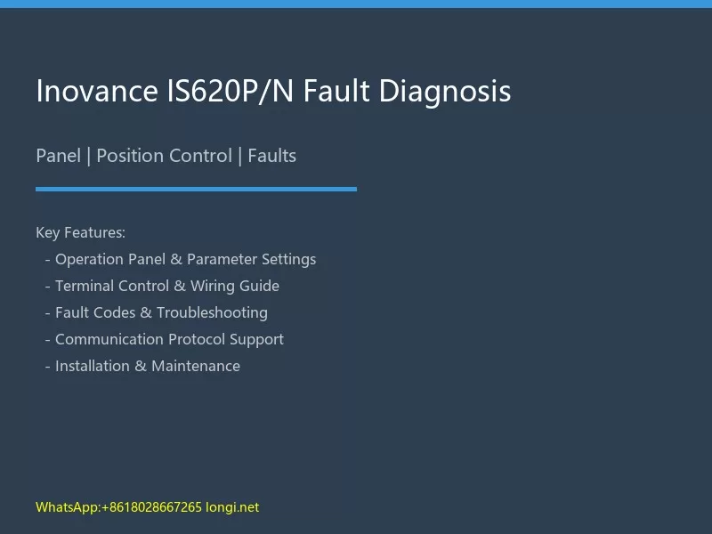 Inovance IS620P Fault Diagnosis
