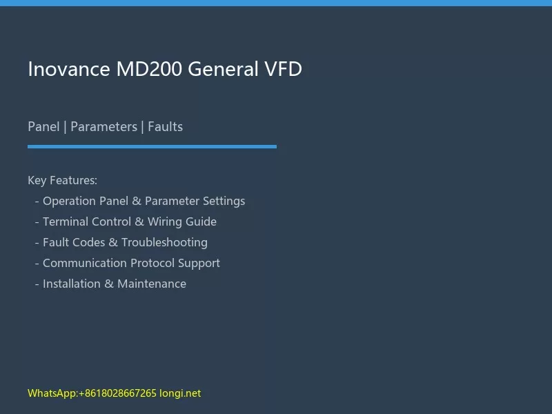 Inovance MD200 VFD
