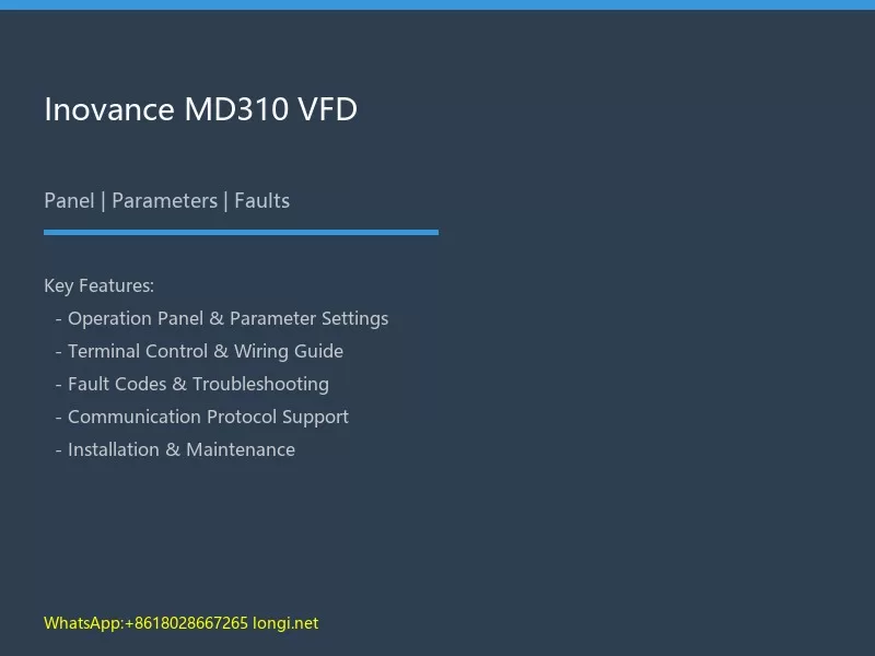 Inovance MD310 VFD