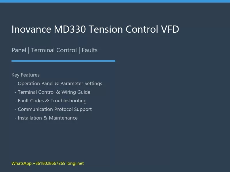Inovance MD330 Tension Control Inverter