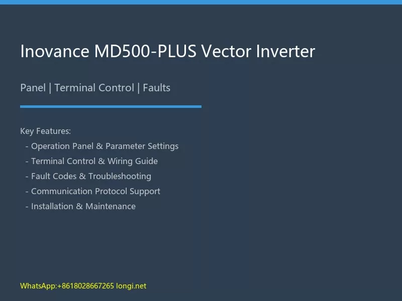 Inovance MD500-PLUS Vector Inverter