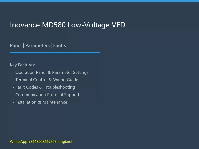 Inovance MD580 VFD