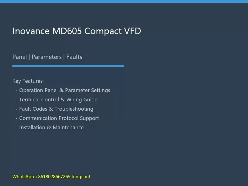 Inovance MD605 Compact VFD