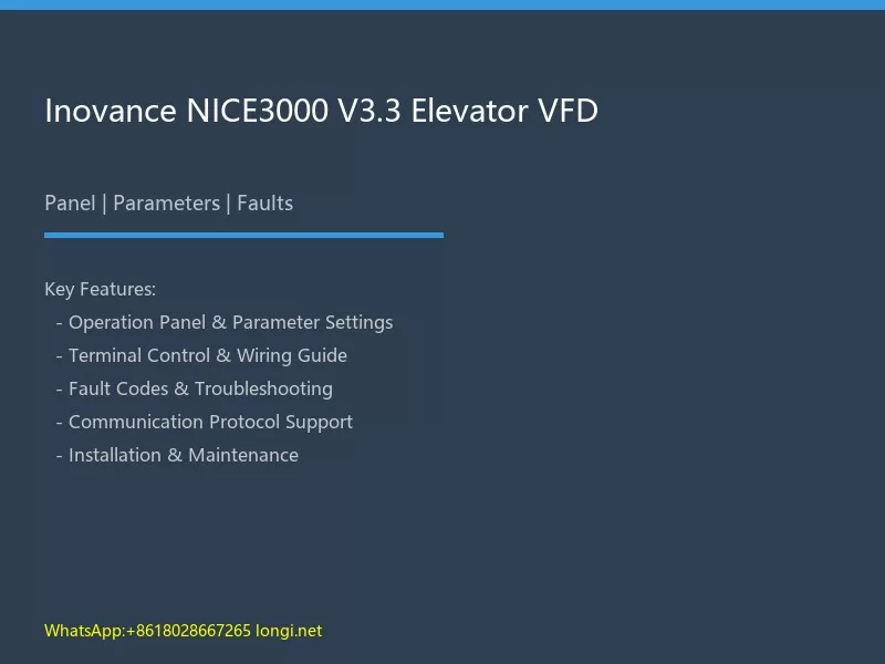 Inovance NICE3000 V3.3