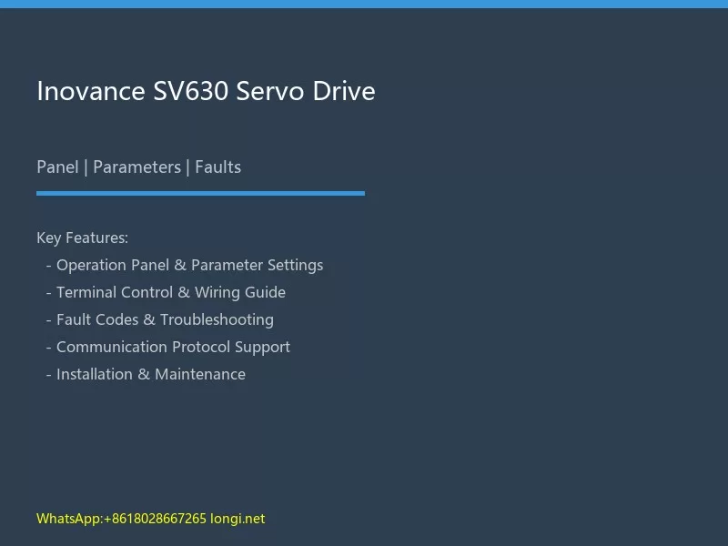Inovance SV630 Servo Drive