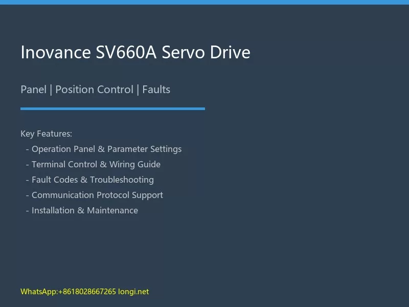 Inovance SV660A Servo Drive