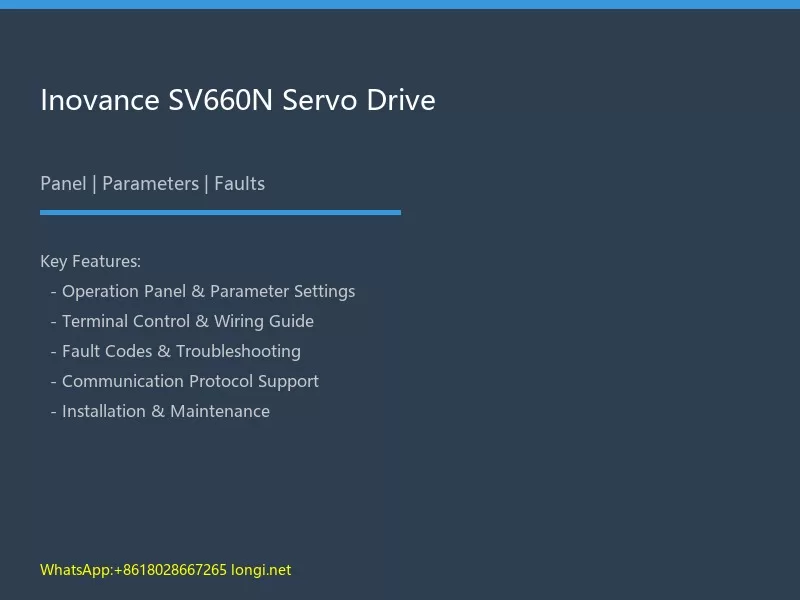 Inovance SV660N Servo Drive