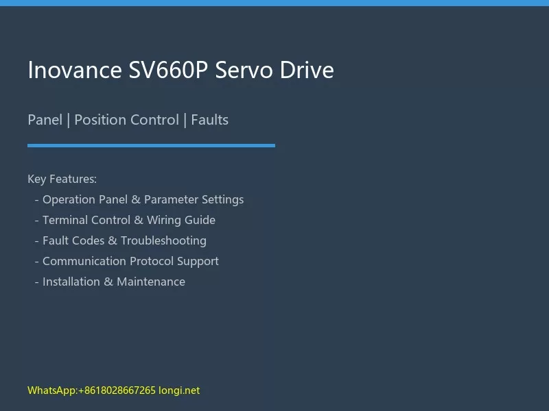 Inovance SV660P Servo Drive