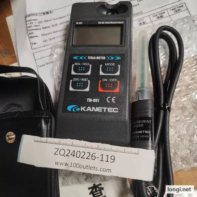 Kanetec TM-801 Tesla Meter with UM-3X4 Probe product photo