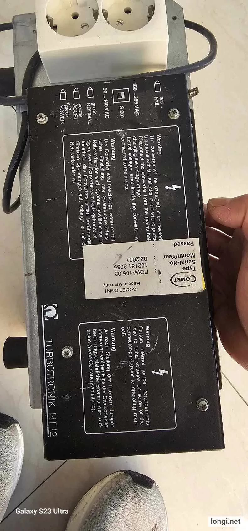 Leybold Turbomolecular Pump Controller product photo